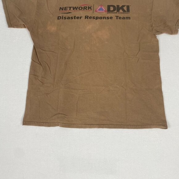 DKI Disaster Emergency Response Team Brown Distressed Bleached Discolored Tee - Picture 6 of 9